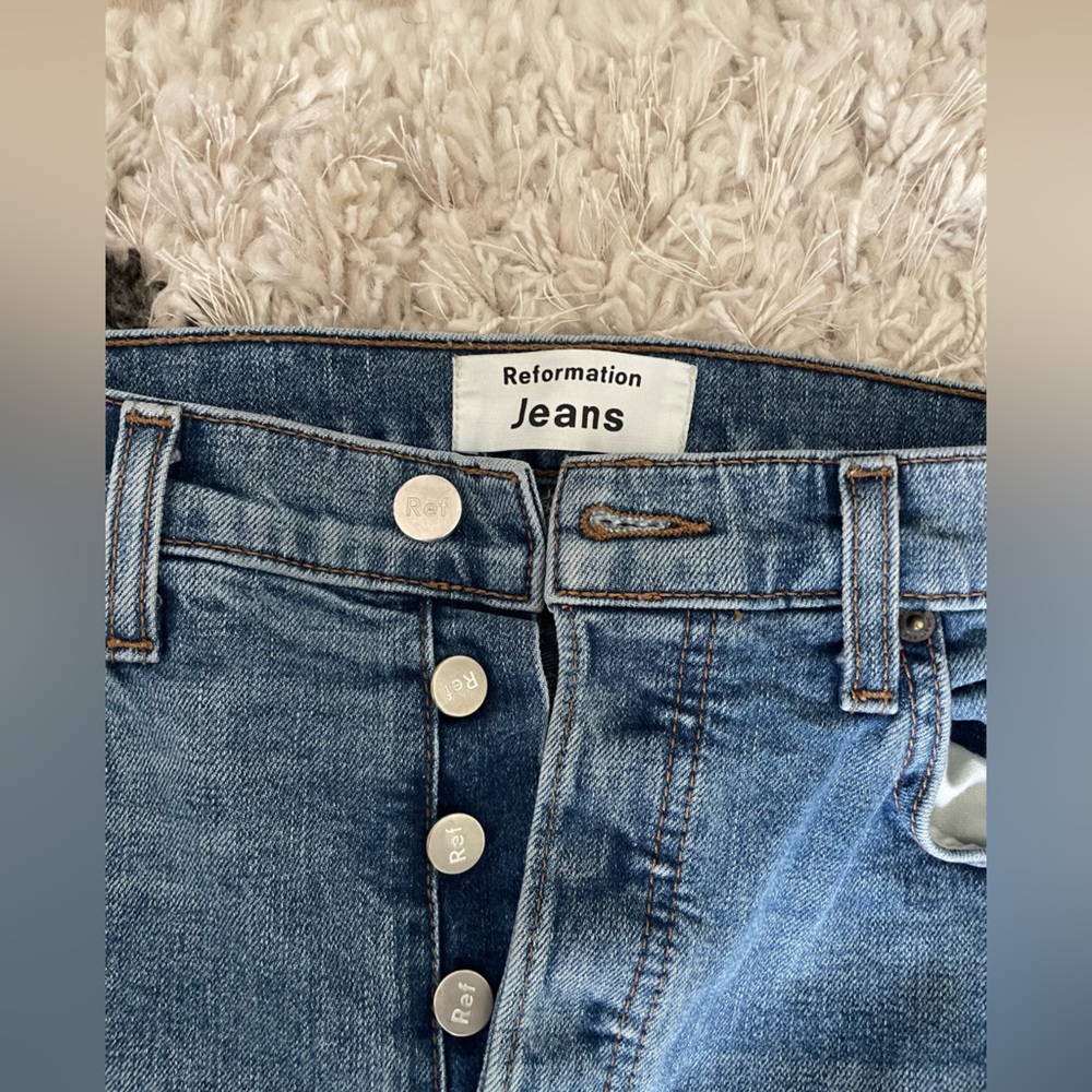 Reformation distressed jeans